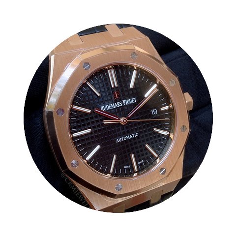 Audemars Piguet Royal Oak Rose Gold Blac...