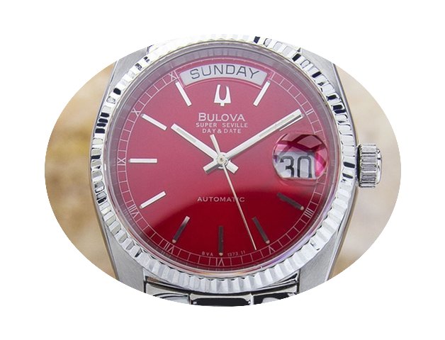 Bulova Super Seville Day Date S. Steel A...