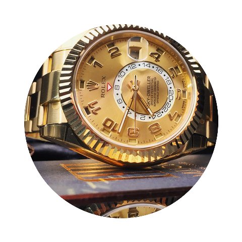 Rolex Sky-Dweller Yellow Gold Champagne ...