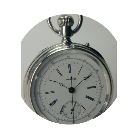 Longines , Zangenchronograph, offene Sil...