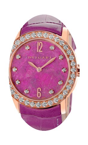 Bulgari Heart of Ruby Stone Dial 18kt Pi...