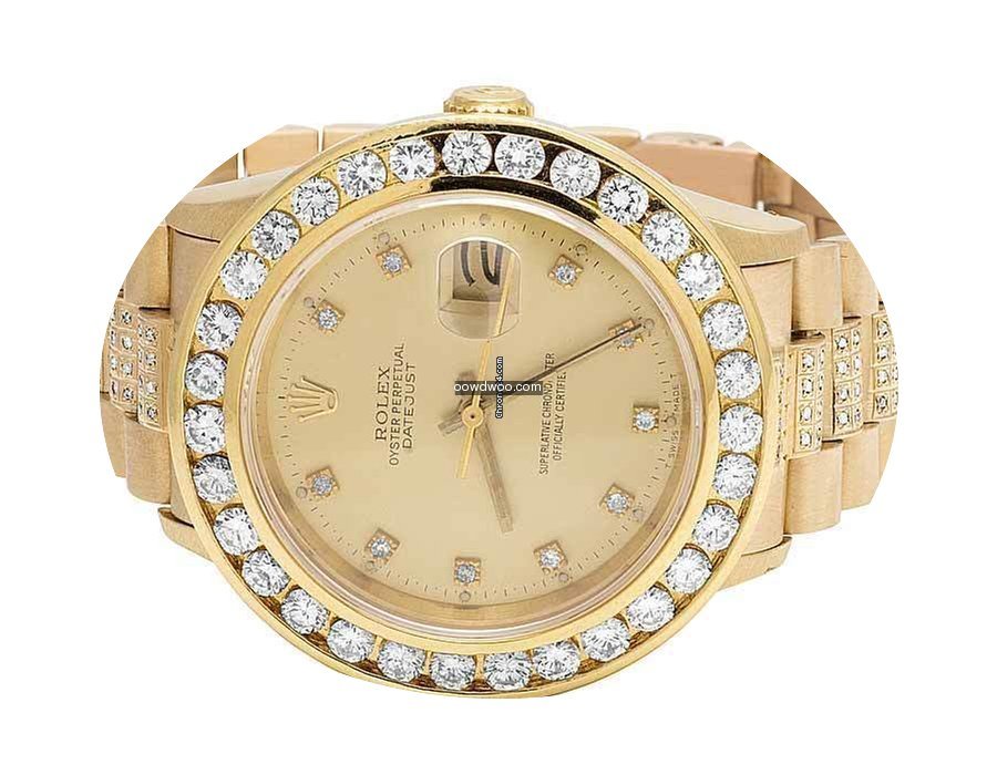 Rolex 18k Solid Yellow Gold Mens Rolex D...