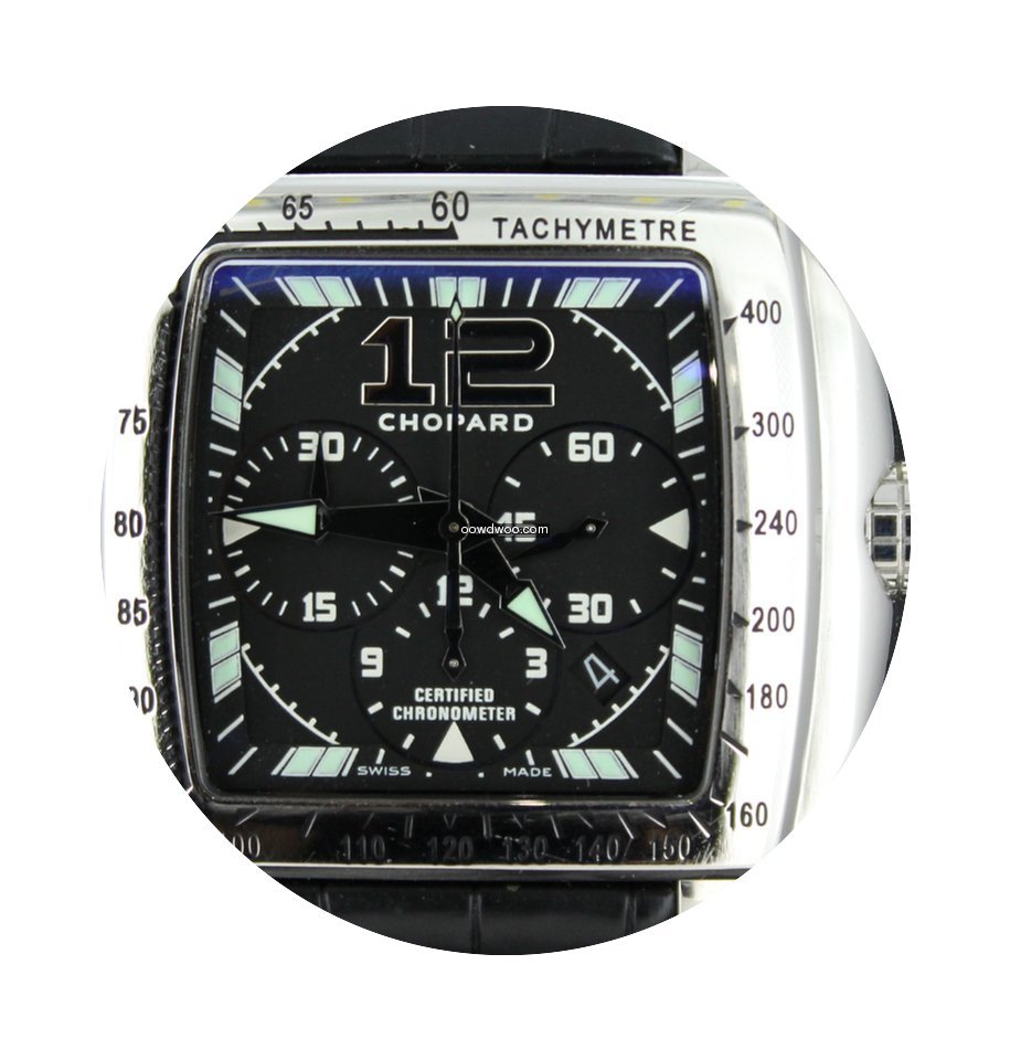 Chopard Two O Ten Tycoon Steel 46MM Croc...