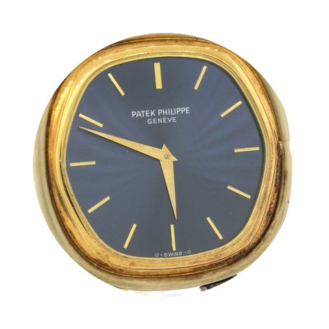 Patek Philippe Ellipse 18k Gold Blue Dia...