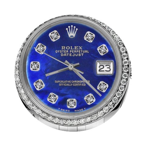 Rolex Men`s Rolex 36mm Datejust Blue Col...