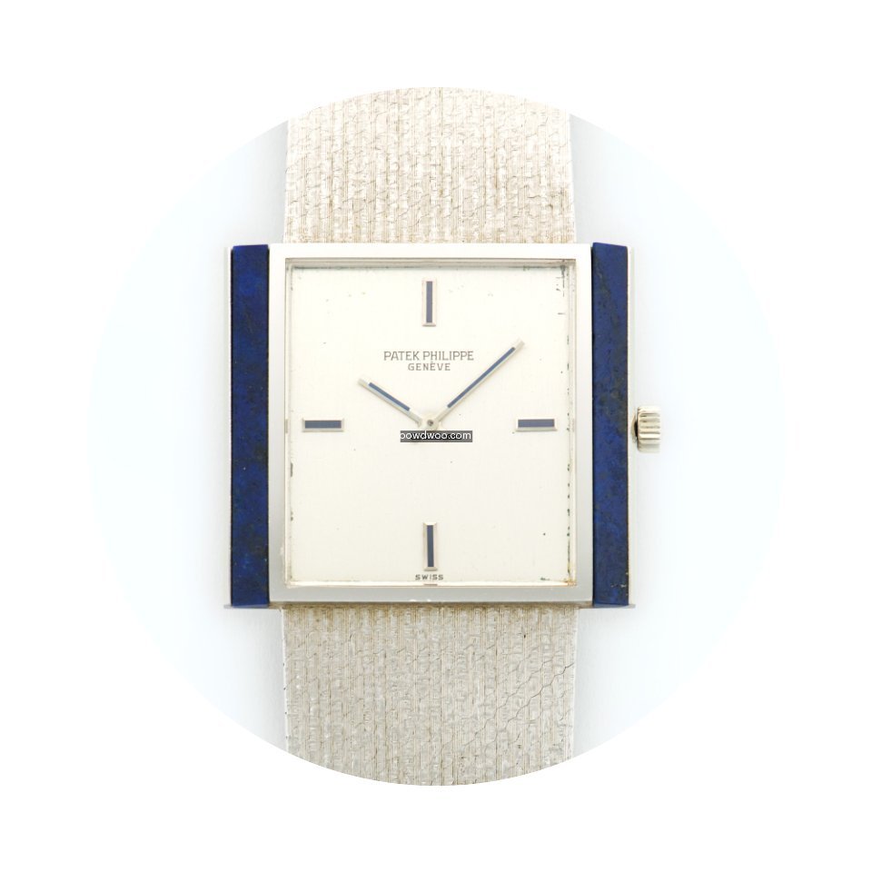 Patek Philippe White Gold Lapis Square B...