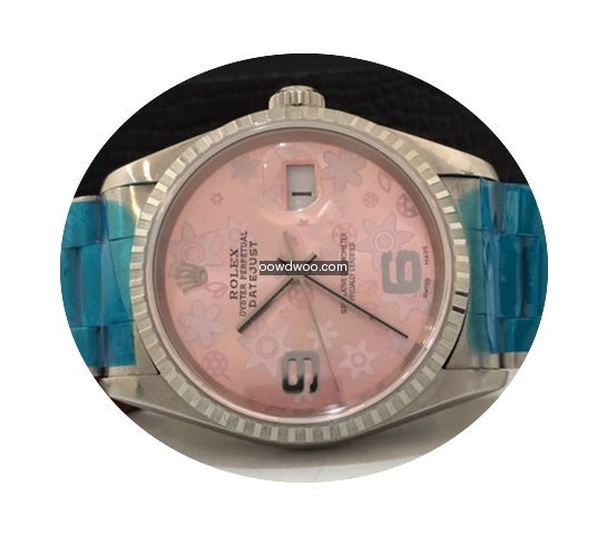 Rolex Datejust 36mm Fundo Rosa Floral Im...