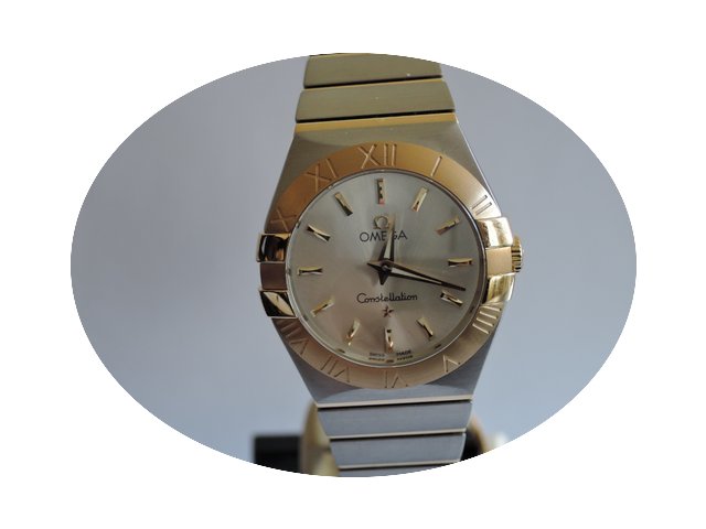 Omega Constellation Lady Quarz Stahl / G...
