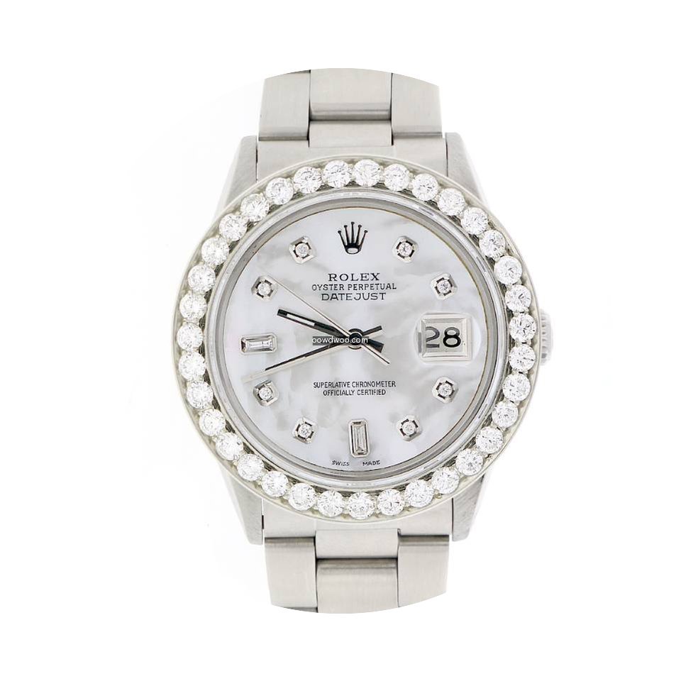 Rolex Datejust 36mm Steel Oyster w/MOP D...