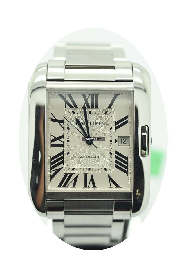 Cartier Mens Xl Large Tank Anglaise Auto...