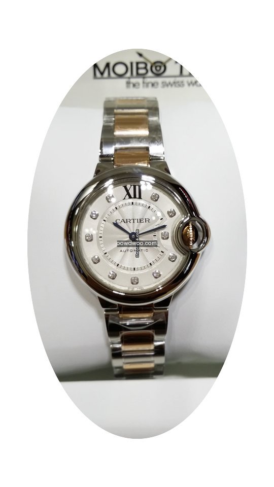 Cartier Ballon Bleu 18K Pink Gold Diamon...