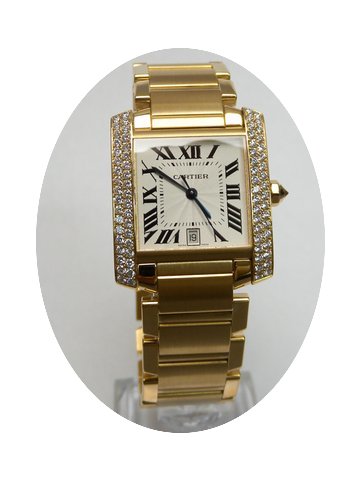 Cartier Tank Francaise Factory Diamonds...