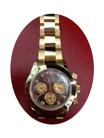 Rolex Daytona Ref. 116528 Gold Crystals ...