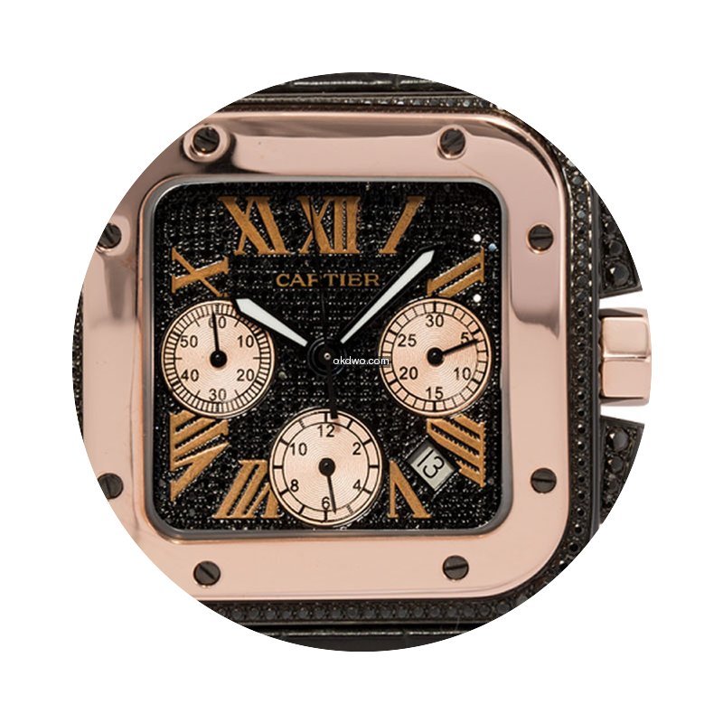 Cartier Santos 100 XL Chronograph Diamon...