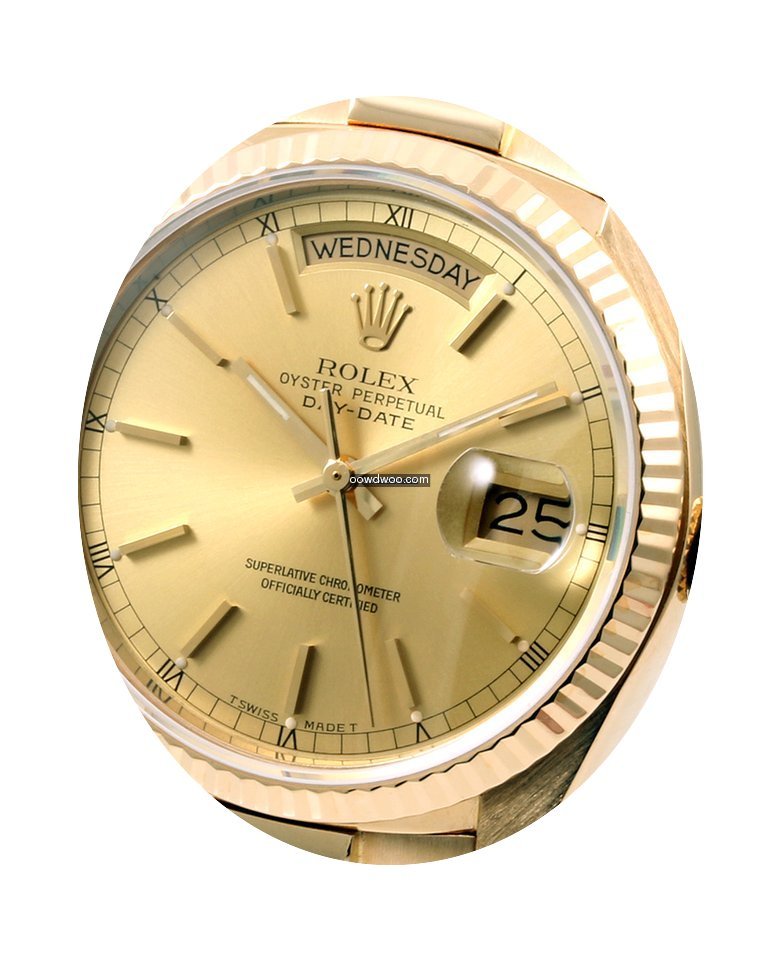 Rolex 18K Yellow Gold 36mm President 180...