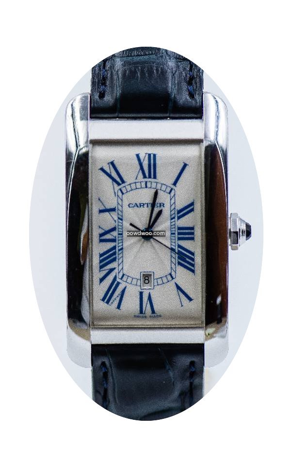 Cartier Tank Americaine white gold...