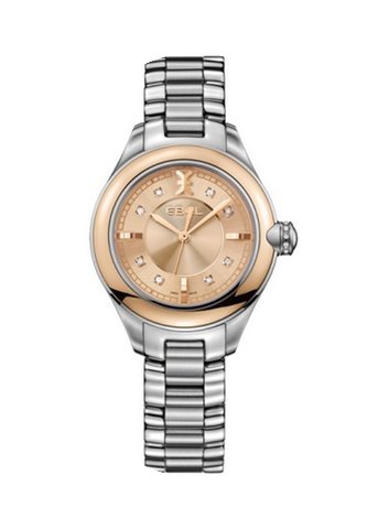 Ebel Onde Steel/Gold Case, Champagne Dia...