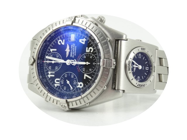 Breitling Chronomat blackbird with UTC c...