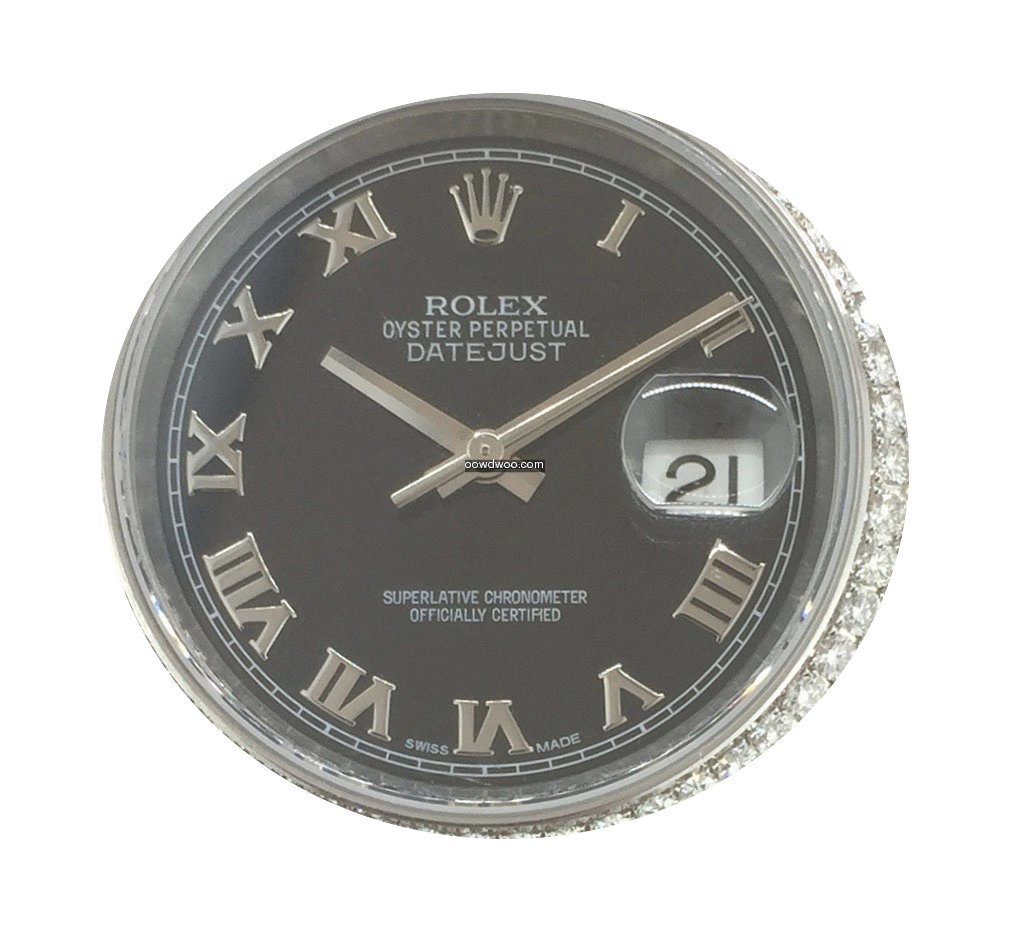 Rolex Date just Diamonds aftermarket Box...