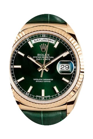 Rolex Day-Date 36 118138-GRNL Green Inde...