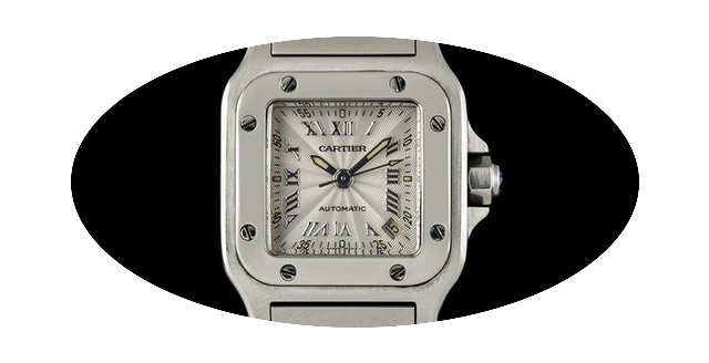 Cartier S/Steel Millenium Dial Santos Ga...
