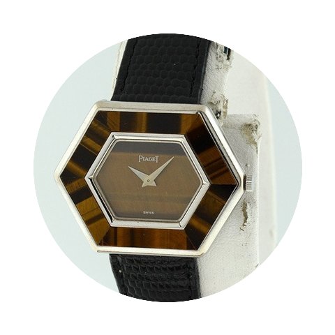 Piaget Classique Ladies Tiger Eye Stone ...