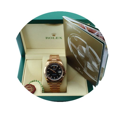Rolex 218235 18k Rose Gold 41mm Day Date...