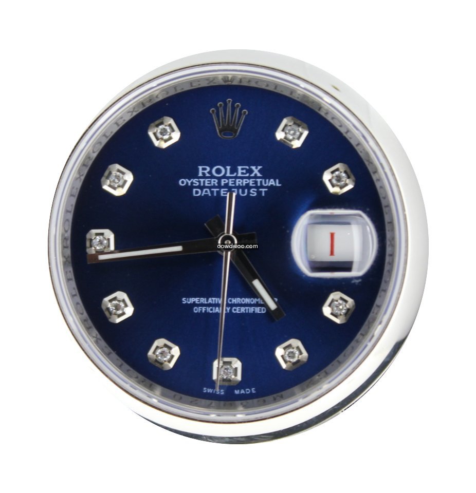 Rolex Datejust 36MM Steel With Blue Diam...