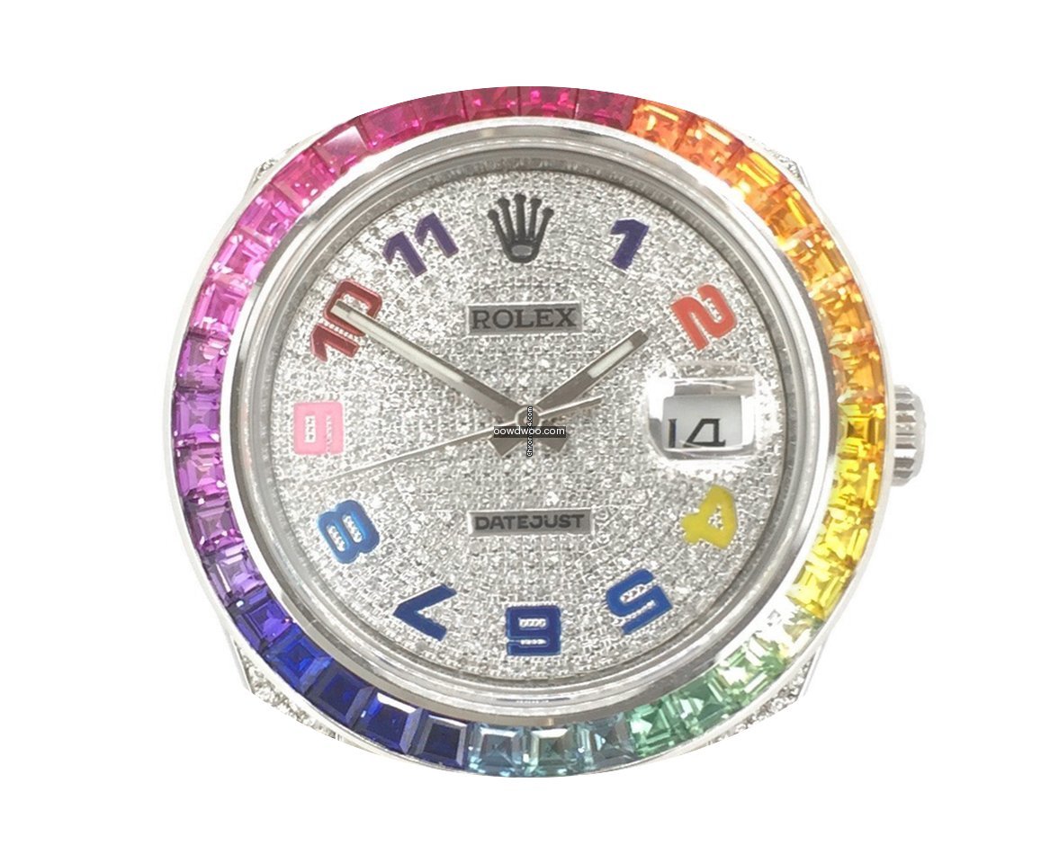 Rolex Datejust II Rainbow Diamonds 41mm ...