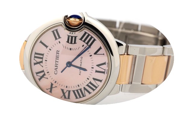 Cartier Ballon Bleu Rose Gold Stainless ...