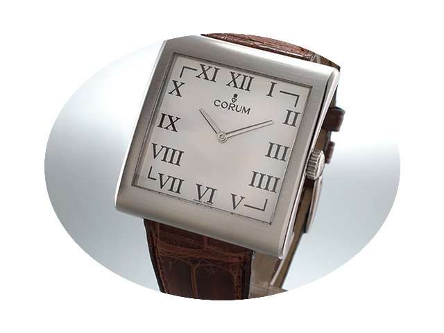 Corum Buckingham Stahl - Leder - Handauf...