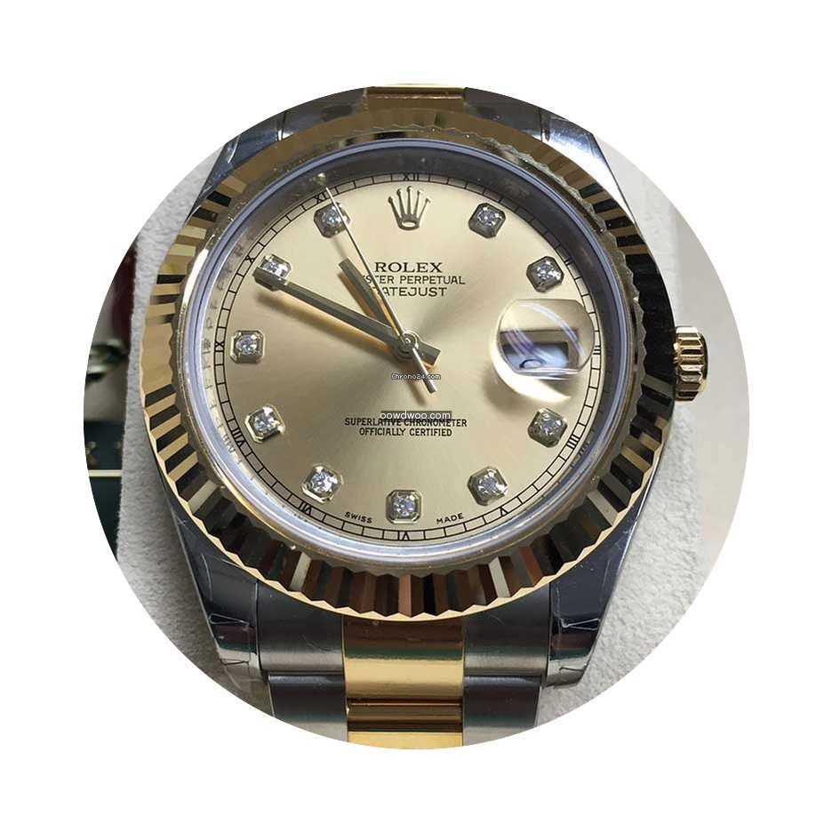 Rolex Datejust II SS/18K Yellow Gold/Cha...