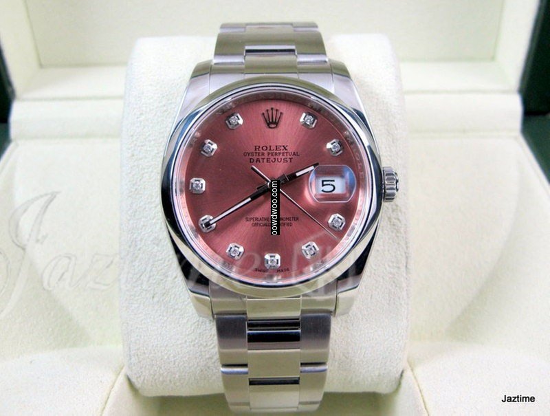 Rolex Datejust 116200 Salmon Diamond Dia...