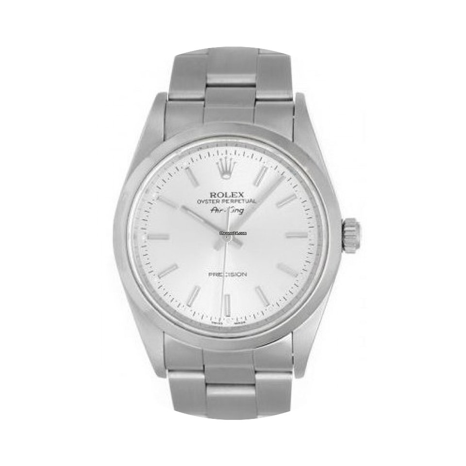 Rolex Air-King 14000M Silver Face & Smoo...