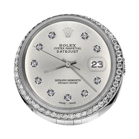 Rolex Men`s Rolex 36mm Datejust Silver C...