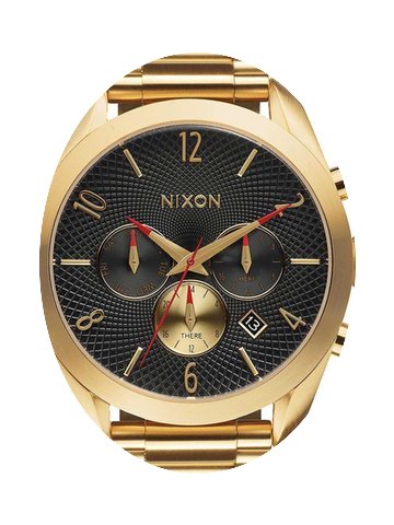 Nixon A366-510 Bullet Chrono All Gold Bl...