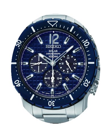 Seiko Solar Chronograph Farbe Blau...