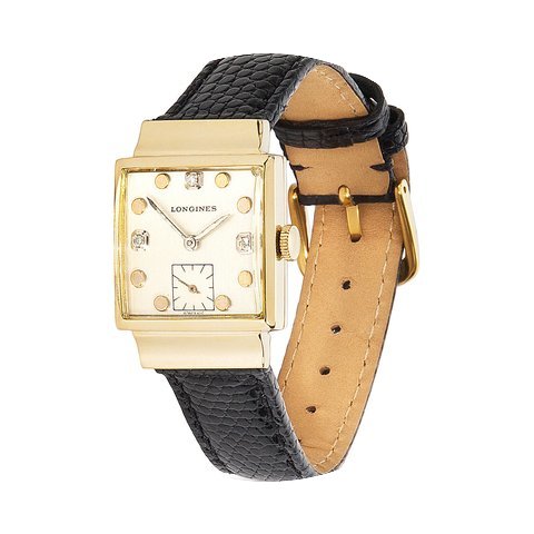 Longines Vintage 1940s 14K Yellow Gold &...