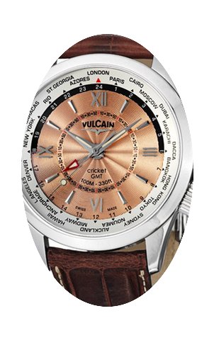Vulcain Aviator Cricket Dual Time...
