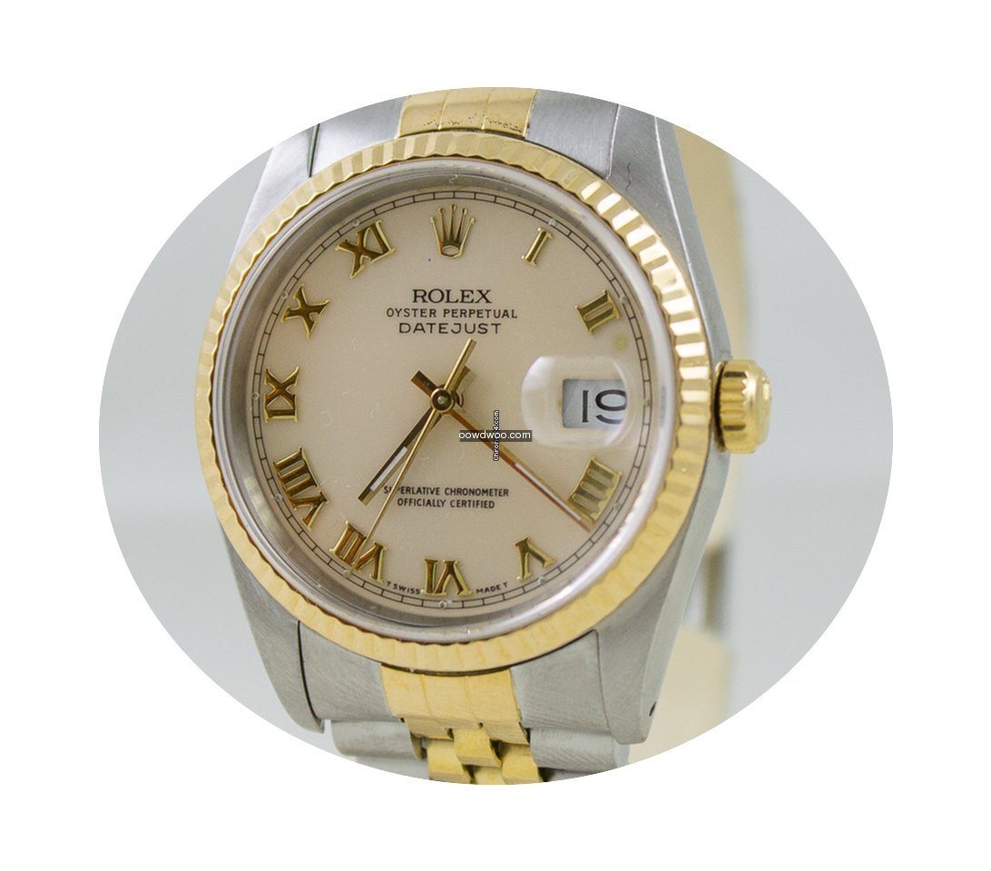 Rolex DATEJUST TWO TONE CREAM DIAL...