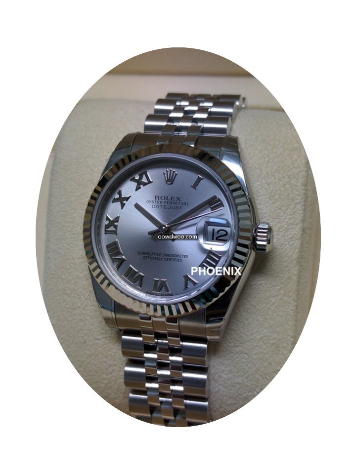 Rolex Datejust 178274 Silver Roman...