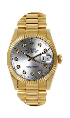 Rolex Women's President Midsize Fluted C...
