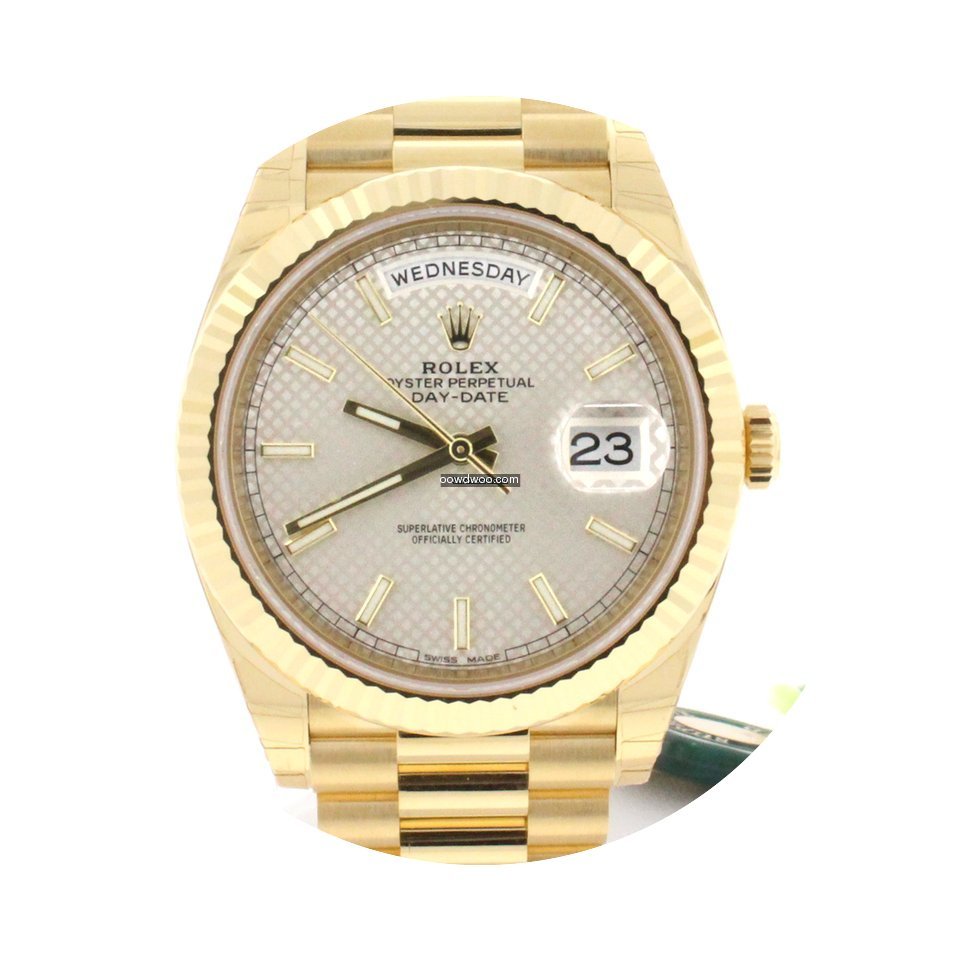 Rolex President DayDate 40 Gold Silver M...
