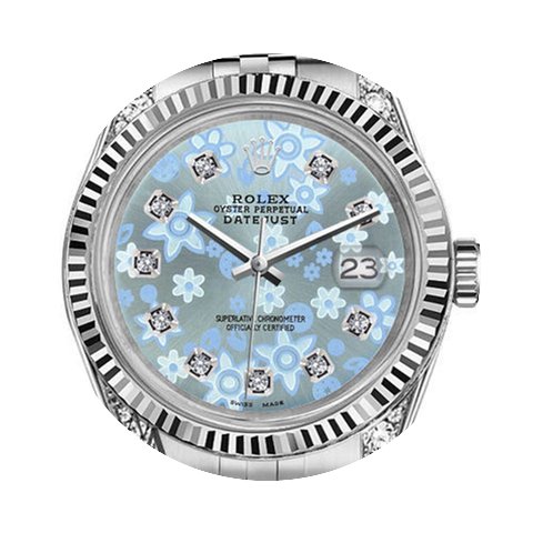 Rolex Ladies Rolex 31mm Datejust Ice Blu...