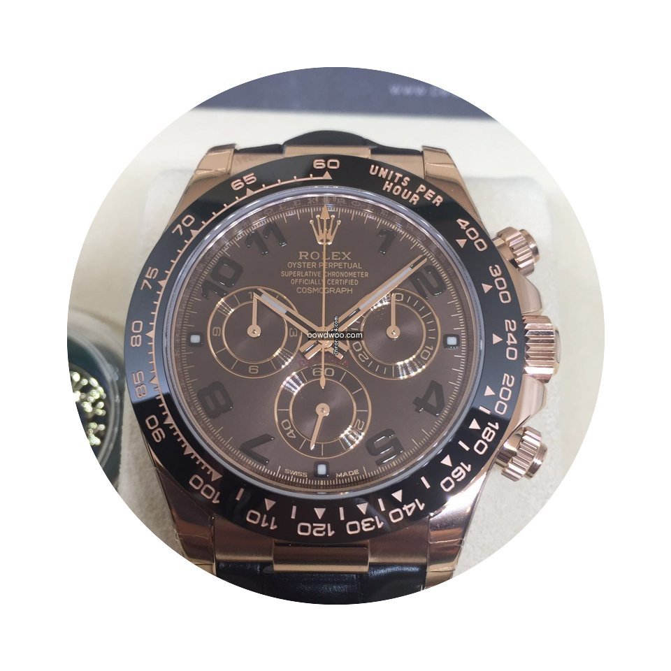Rolex 116515LN Rose Gold Daytona Chocola...
