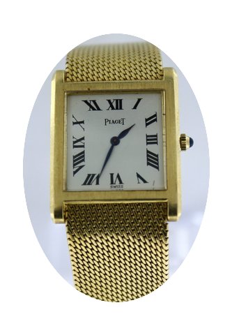 Piaget Mechanical Wind Up Solid Yellow G...