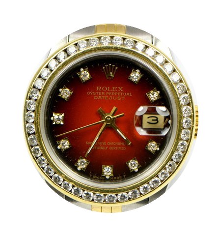 Rolex Ladies Rolex 69173 Datejust Red Vi...
