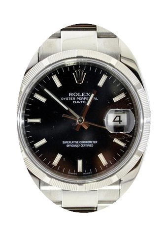 Rolex Oyster Perpetual 115210-BLKSFO 34m...