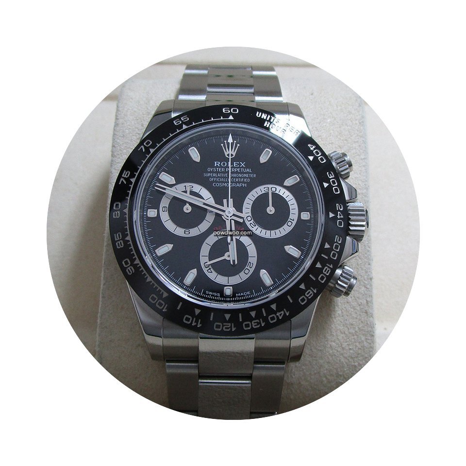 Rolex Daytona Stainless Steel/Black Dial...