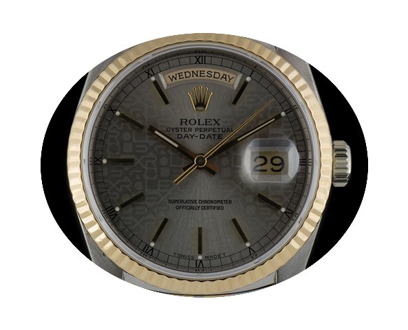 Rolex 18k Tridor O/P Silver Jubilee Dial...